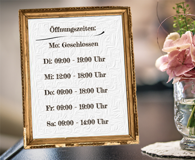 Öffnungszeiten